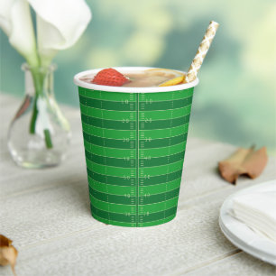 Gobelets En Papier American Football Brown & Green Color Baby shower