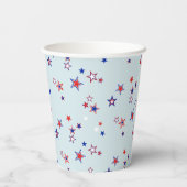 Gobelets En Papier American Patriotic Starry Field (Verso)