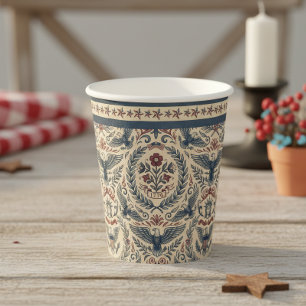 Gobelets En Papier Americana Eagles Fleurs Étoiles et Rayures ID1298