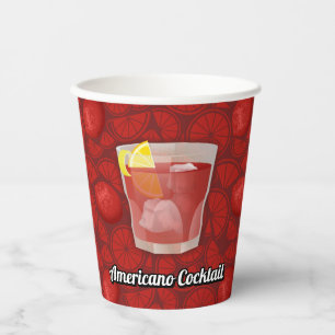 Gobelets En Papier Américano Cocktail tasses en papier