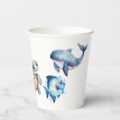 Gobelets En Papier Amis aquatiques (Verso)