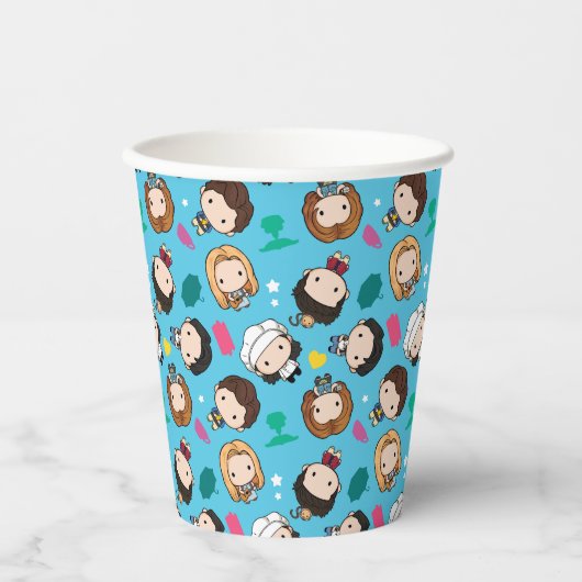 Gobelets En Papier AMIS™ | Caractère Motif Chibi (Recto)