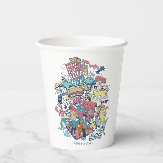 Gobelets En Papier AMIS™ | Collage de dessin (Verso)