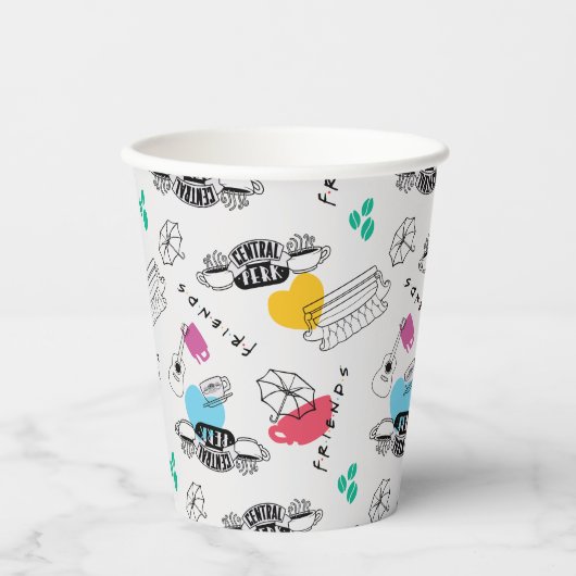 Gobelets En Papier AMIS™ | Motif d'icône (Recto)