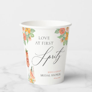 Gobelets En Papier Amour au premier Spritz Bright Cocktail Enterremen