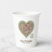 Gobelets En Papier Amour Éco et Coeur (Verso)