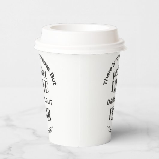 Gobelets En Papier Amour Éternel - 1 Jean 4:18 Citation Écriture Art (Droite)