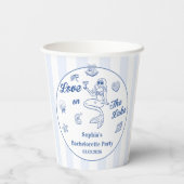 Gobelets En Papier Amour Sur Le Lac Bachelorette (Verso)