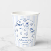 Gobelets En Papier Amour Sur Le Lac Bachelorette (Recto)