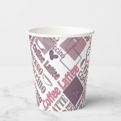 Gobelets En Papier Amour tasse de café (Verso)