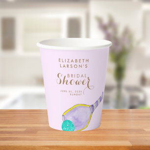 Gobelets En Papier Amoureux de sport Aquarelle  Thème de mariage Pick