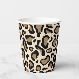 Gobelets En Papier Amoureux des animaux Motifs couleur tigre