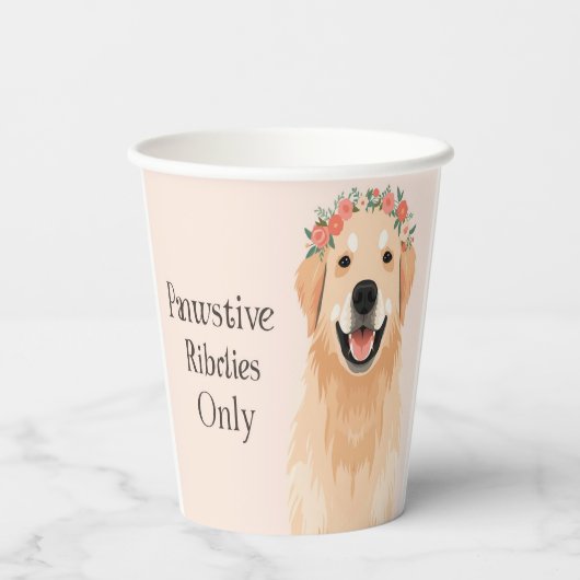 Gobelets En Papier amoureux des chiens (Verso)