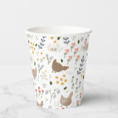 Gobelets En Papier Amoureux du poulet Famyard Animaux Party (Recto)