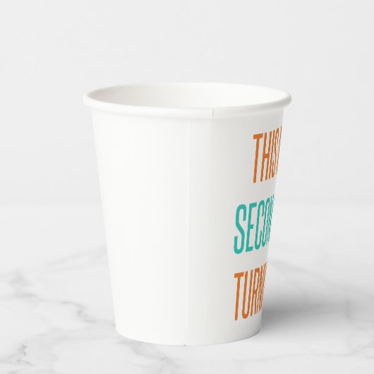 Gobelets En Papier Amusant 60ème anniversaire pour les femmes (Droite)