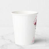 Gobelets En Papier Amusant Flamant rose Bachelorette Weekend Party (Droite)