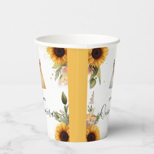 Gobelets En Papier Amusant Joy Lily Twin Double Joint Quinceanera (Droite)