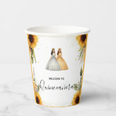 Gobelets En Papier Amusant Joy Lily Twin Double Joint Quinceanera (Recto)