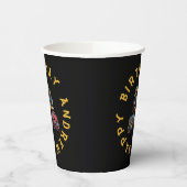 Gobelets En Papier Amusant personnalisable monstre camion anniversair (Gauche)