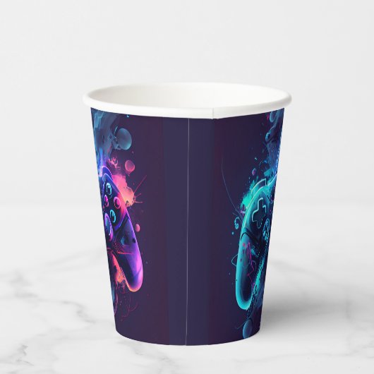 Gobelets En Papier Amusement branché contrôleur anniversaire (Droite)