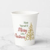Gobelets En Papier Amusez-vous une petite tasse de papier de Noël (Recto)