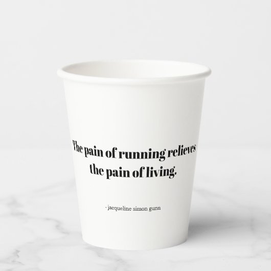 Gobelets En Papier An inspirational quote for runners (Recto)