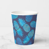 Gobelets En Papier Ananas à tarte bleue (Recto)