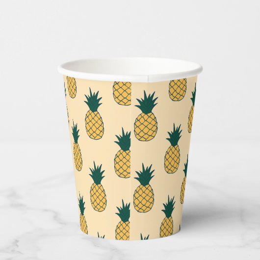 Gobelets En Papier Ananas Aloha (Droite)