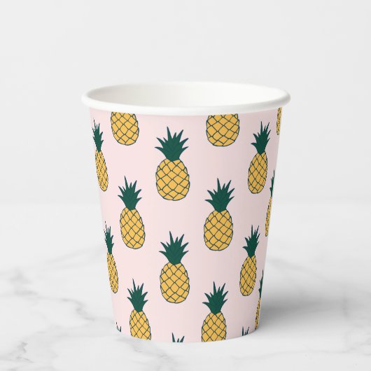 Gobelets En Papier Ananas Aloha (Verso)