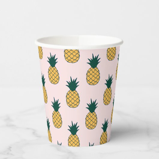 Gobelets En Papier Ananas Aloha (Gauche)