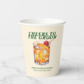 Gobelets En Papier Ancien Cocktail Bachelor Week-end (Verso)