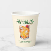 Gobelets En Papier Ancien Cocktail Bachelor Week-end (Recto)