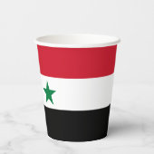 Gobelets En Papier Ancien drapeau de Syrie (Verso)