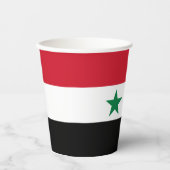 Gobelets En Papier Ancien drapeau de Syrie (Recto)