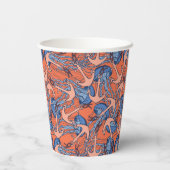 Gobelets En Papier Ancre Et Motif De Méduse (Verso)