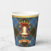 Gobelets En Papier Anderson Personnalisé Tartan Christmas (Recto)