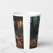 Gobelets En Papier Anglais Springer espagnol Citrouille Halloween eff (Droite)