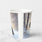 Gobelets En Papier Anglais Springer Spaniel Laissez-le neiger Noël (Gauche)