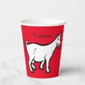 Gobelets En Papier Animal de chèvre Thunder_Cove (Verso)