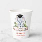 Gobelets En Papier Animal Elephant Kids Graduation Party (Recto)