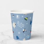 Gobelets En Papier Animal Friends "Bye Buddy" Motif d'hiver (Gauche)