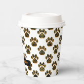 Gobelets En Papier Animal Paw Silhouette Animaux Joyeux Halloween Bla (Gauche)