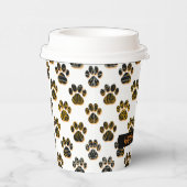 Gobelets En Papier Animal Paw Silhouette Animaux Joyeux Halloween Bla (Droite)