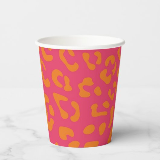 Gobelets En Papier Animal print pattern (Verso)