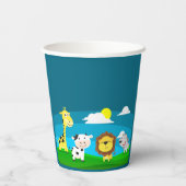 Gobelets En Papier Animaux caricaturaux (Verso)