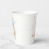 Gobelets En Papier Animaux de chat amusants ayant une fête (Gauche)