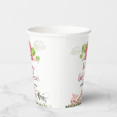 Gobelets En Papier Animaux de ferme Barnyard Green Livre blanc (Droite)