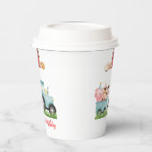 Gobelets En Papier Animaux de ferme Blue Boy Barnyard Fête d'annivers (Gauche)