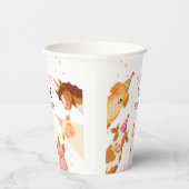 Gobelets En Papier Animaux de ferme Fille rose En vichy Barnyard Anni (Droite)