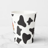 Gobelets En Papier Animaux de ferme Vache d'anniversaire Imprimer (Gauche)